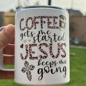 Stainless steel coffee mug 15 ounces